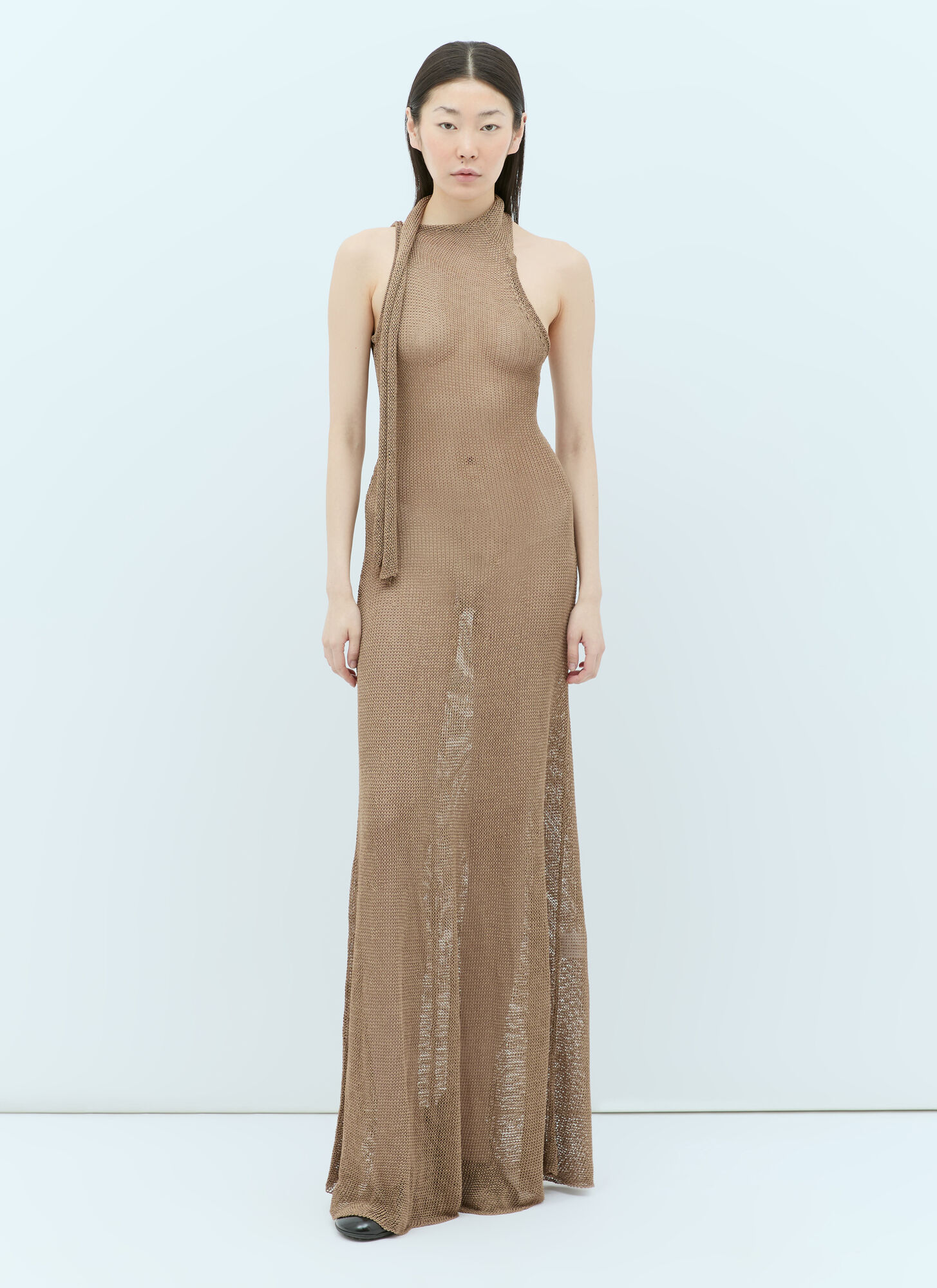 Shop Aya Muse Tera Maxi Dress In Beige