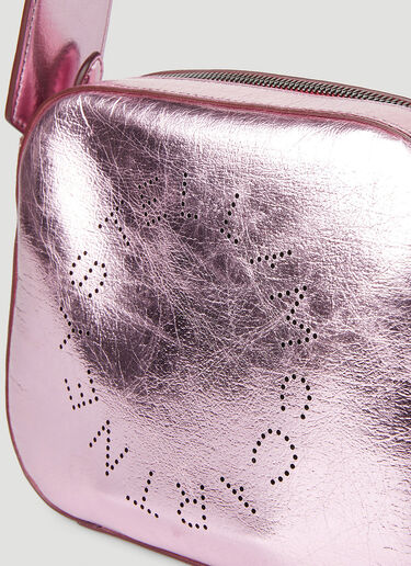 Stella McCartney Perforated Logo Small Shoulder Bag Pink stm0247022