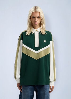Palm Angels Monogram Polo Shirt Dark Green pma0262081