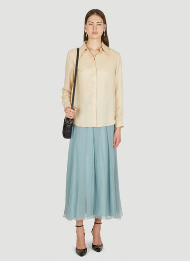 Gucci 시폰 스커트 블루 guc0251052