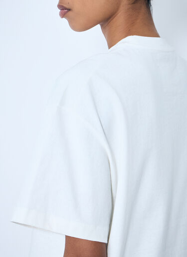 Jil Sander 徽标印花 T 恤  乳白色 jil0259012