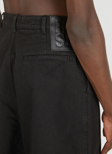 Raf Simons Wide Denim Shorts Black raf0148021