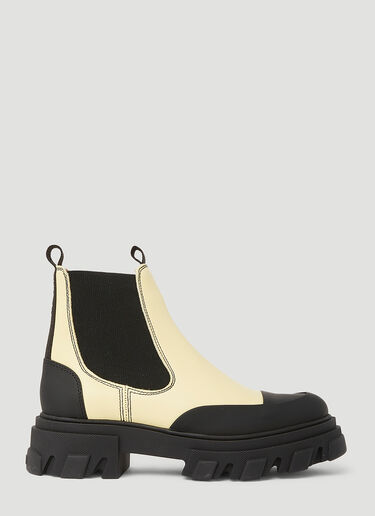 GANNI Low Chelsea Boots Yellow gan0249062