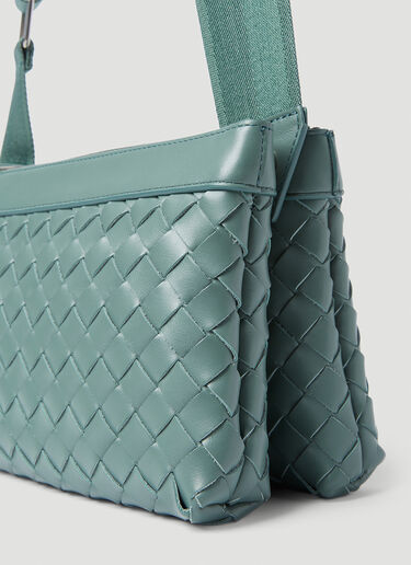 Bottega Veneta Intrecciato 双斜挎包 绿色 bov0155019