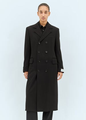 Prada Matt Fluid Viscose Jersey Coat Brown pra0260066