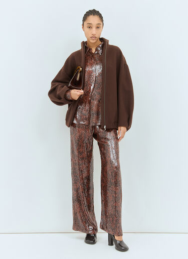 Dries Van Noten スパンコールシャツ レッド dvn0258017