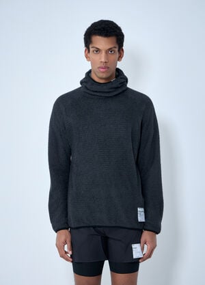 Satisfy Textured High-Neck Sweater Grey sat0162011