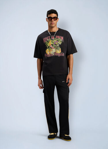Rest In Palm Loose T-Shirt Palm Angels Rest In Palm Loose T-Shirt Black pma0162048