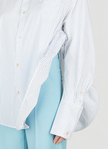 Ninamounah Striped Round Shirt Blue nmo0352002