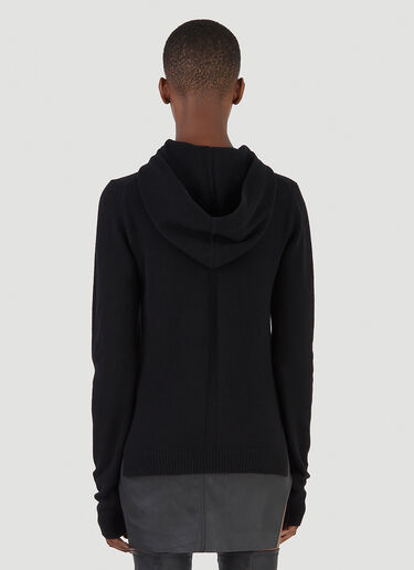 Rick Owens Maglia Hooded Sweater Black ric0245029