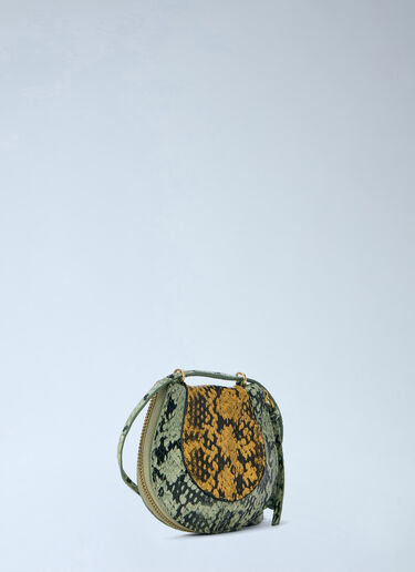 Dries Van Noten 蟒蛇纹压花皮革斜挎包 黄色 dvn0265022