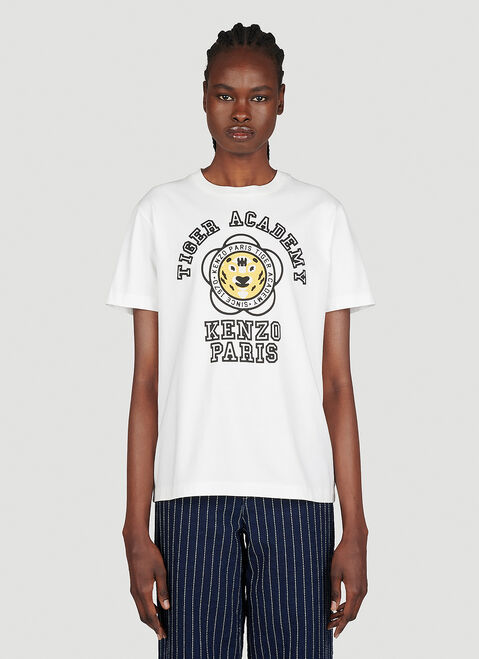 Kenzo Tiger Academy T-Shirt Purple knz0253005