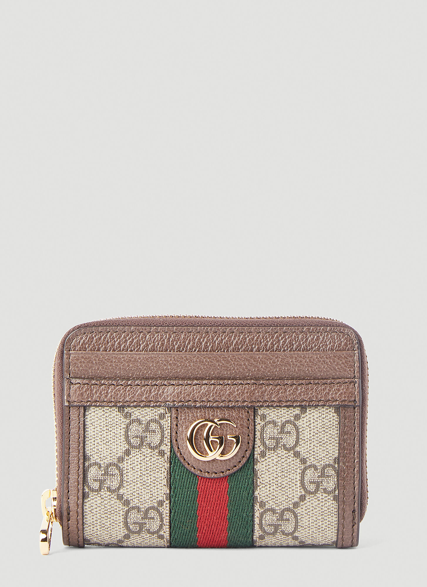 Shop Gucci Ophidia Gg Coin Purse In Brown