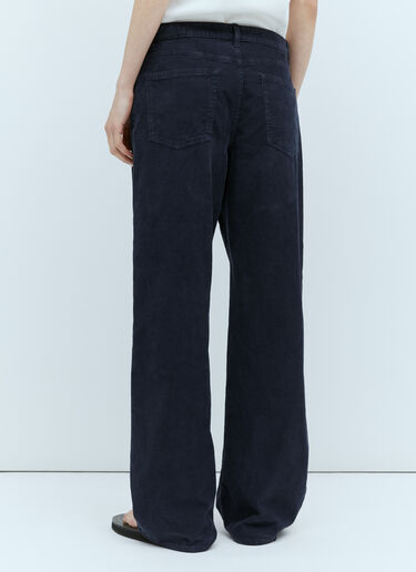 The Row Eglitta Corduroy Pants Blue row0253051