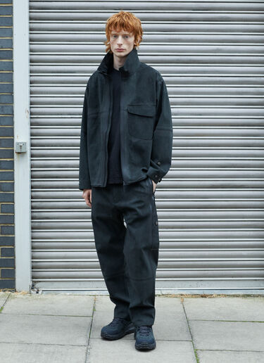 Massimo Osti Studio アルカンターラ®ラインドパンツ ブラック mao0158004