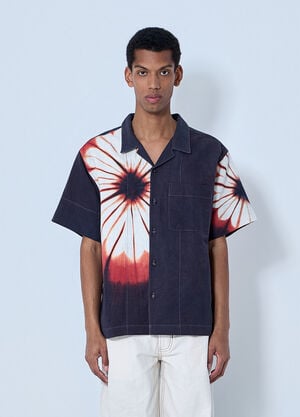 Story MFG Short-Sleeve Button-Down Shirt Blue str0164004