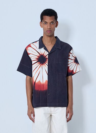 Story MFG Short-Sleeve Button-Down Shirt Blue str0164004