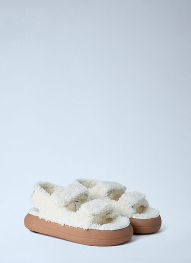 MB Shearling Sandals Moon Boot MB Shearling Sandals White mnb0363005