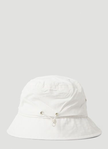 Y-3 Drawstring Bucket Hat White yyy0347011