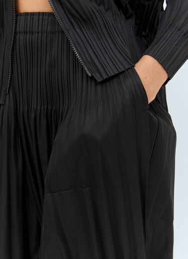 Pleats Please Issey Miyake 毛绒锥形裤 黑色 plp0258011