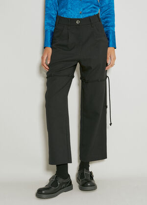 Song for the Mute Straight Leg Suit Pants Black sfm0254005