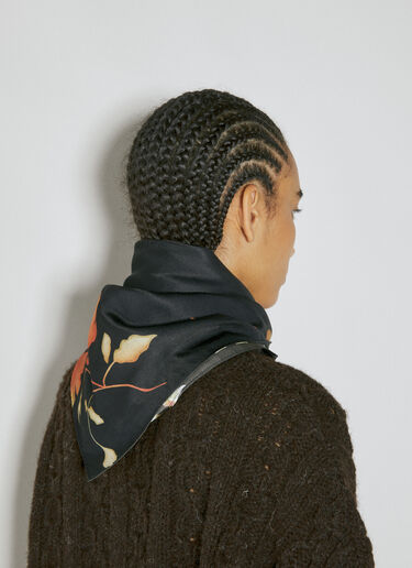 Flower Bandana Our Legacy Flower Bandana Black our0354006