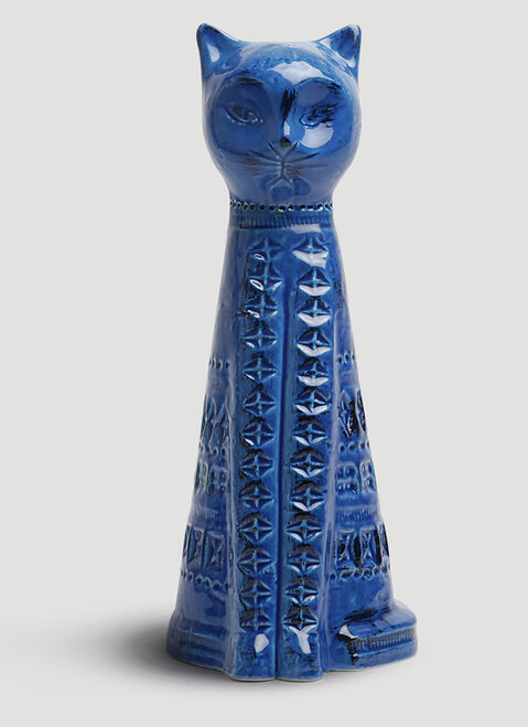 Bitossi Ceramiche Rimini Blu Tall Cat Figure Blue wps0644260