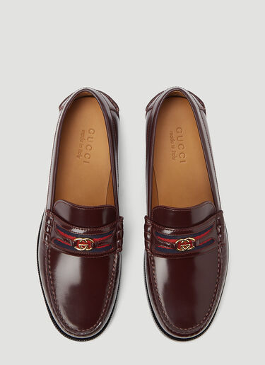 Gucci Kaveh Loafers Brown guc0143035