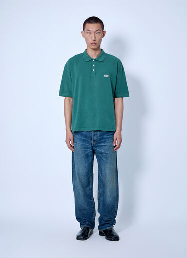 Visvim Mondo Weller S/S DMGD Polo Shirt Green vis0166010