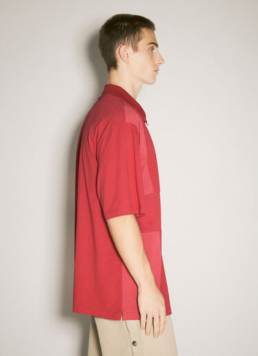 Martine Rose Oversized Panel Polo Shirt Red mtr0358011