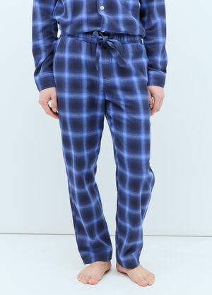 Max Mara Plaid Pyjama Pants White max0256014