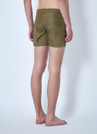 Elastic Waist Swim Shorts Moncler Elastic Waist Swim Shorts Khaki mon0164011