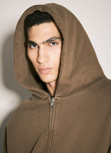 Entire Studios Thermal Hooded Sweatshirt Brown ent0357003