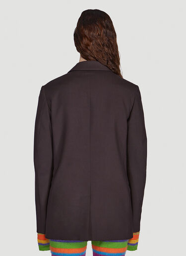 Marni Single Breasted Blazer Brown mni0249009