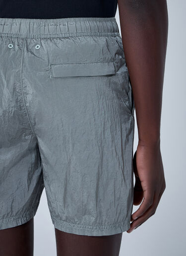 Stone Island Logo Patch Shorts Grey sto0164093