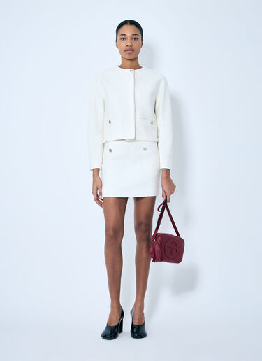 Gucci Wool-Blend Boucle Jacket White guc0259003