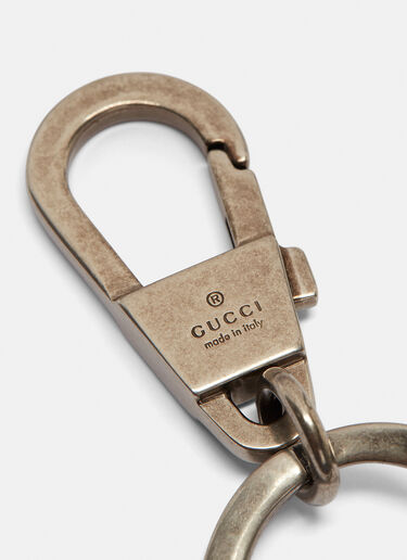 Gucci GG Snake Keyring Silver guc0131033