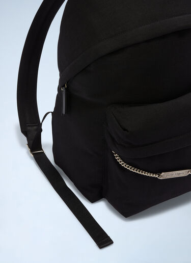 Logo Plate Backpack Palm Angels Logo Plate Backpack Black pma0160044