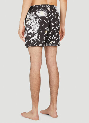 Vivienne Westwood Graphic Print Swim Shorts Black vvw0152008