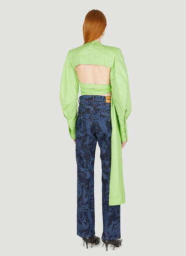 Ninamounah Seahorse Wrap Top Green nmo0248002