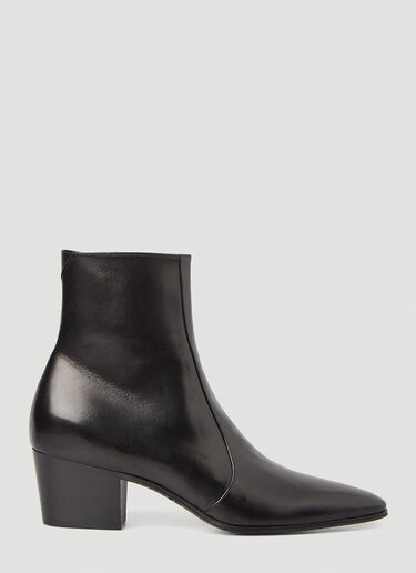 Saint Laurent Vassili Ankle Boots Black sla0246088