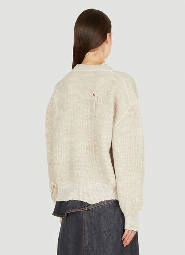 Acne Studios Distressed Sweater Beige acn0250029