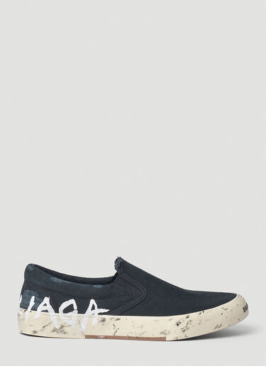 Balenciaga Paris Slip On Sneakers Black bal0252073