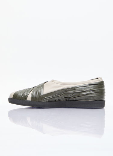 Kiko Kostadinov Wrinkled Slip-On Shoes Beige kko0156017