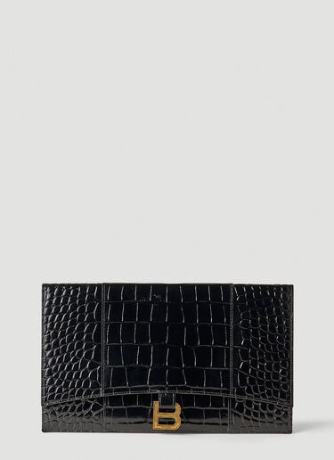 아워글라스 플랫 클러치 백 Balenciaga 아워글라스 플랫 클러치 백 블랙 bal0251112