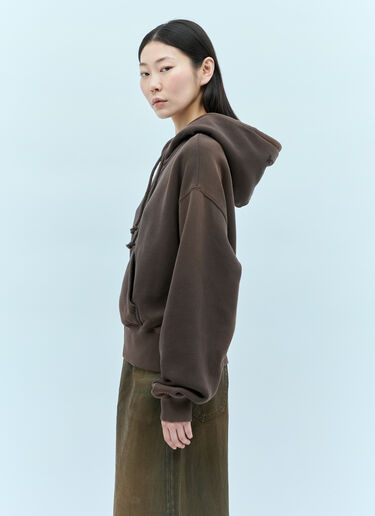 Acne Studios Dyed Hooded Sweatshirt Brown acn0254029