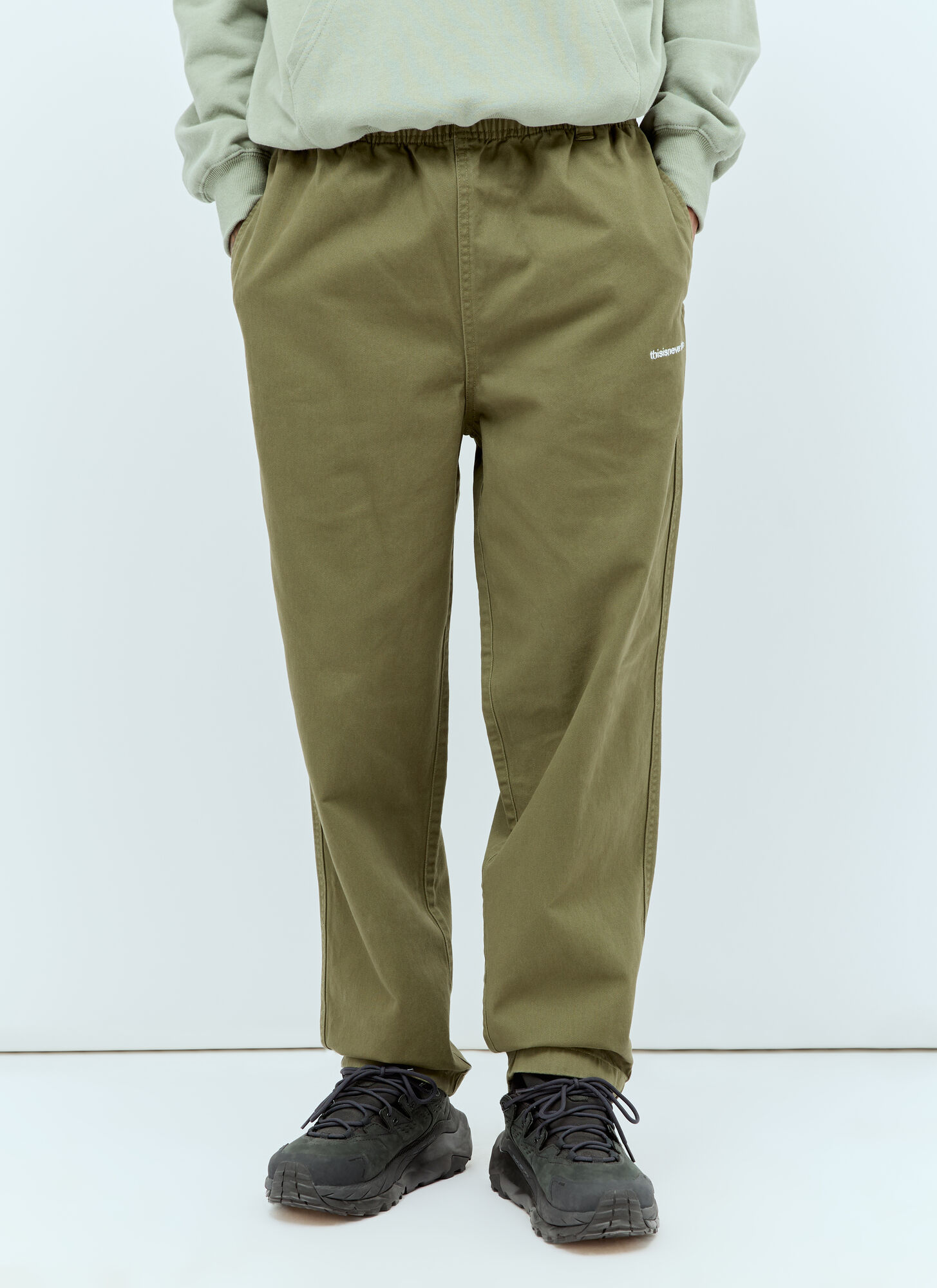Shop Thisisneverthat Easy Track Pants In Green