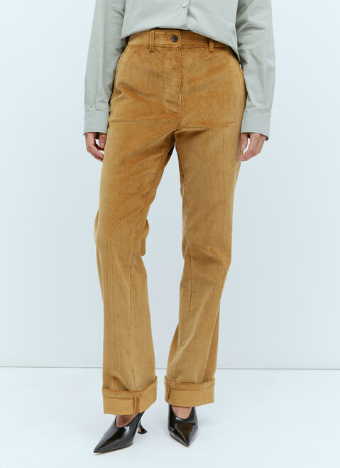 Miu Miu Corduroy Pants Grey miu0254025