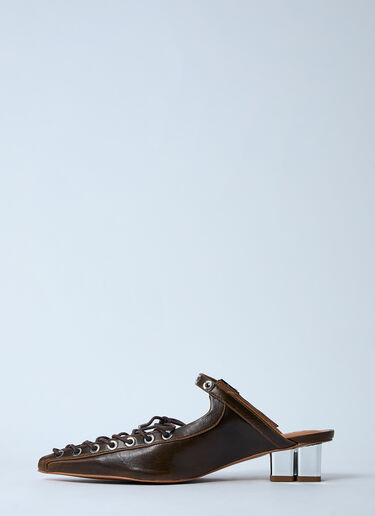 GANNI Eyelet Mules Black gan0260022