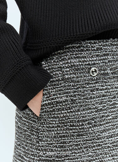 Gucci Sequin Boucle Mini Skirt Grey guc0257045